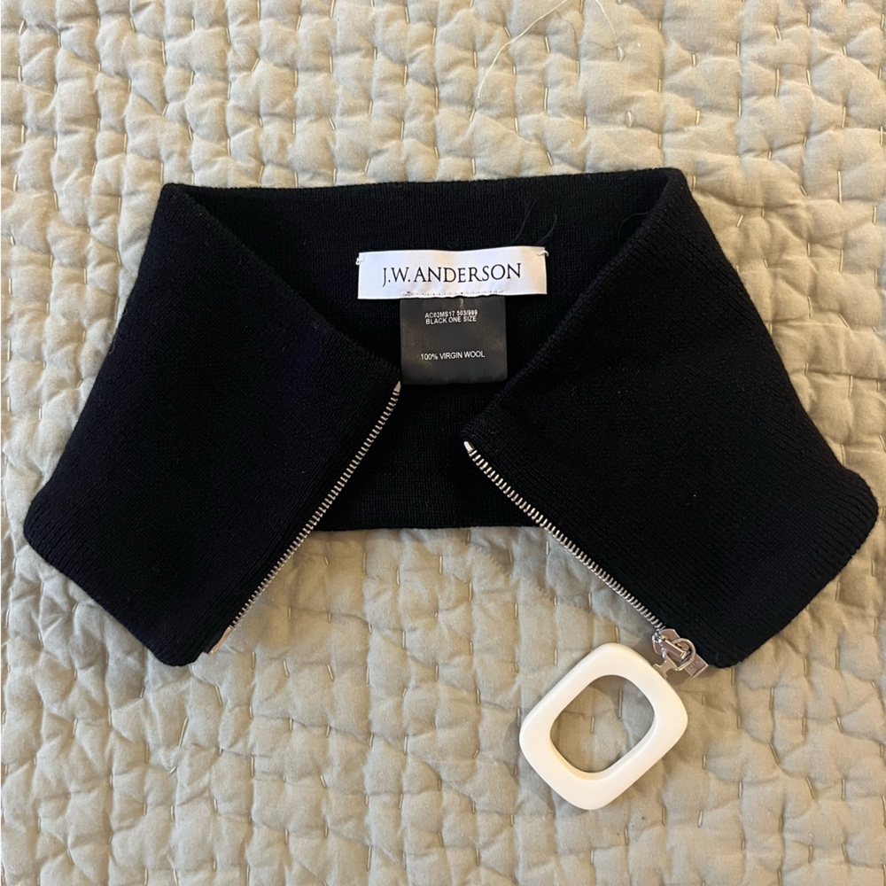 J.W. Anderson Black Zippered Collar